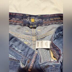 Lucky Brand Indigo Denim Riley Boyfriend Jean Shorts